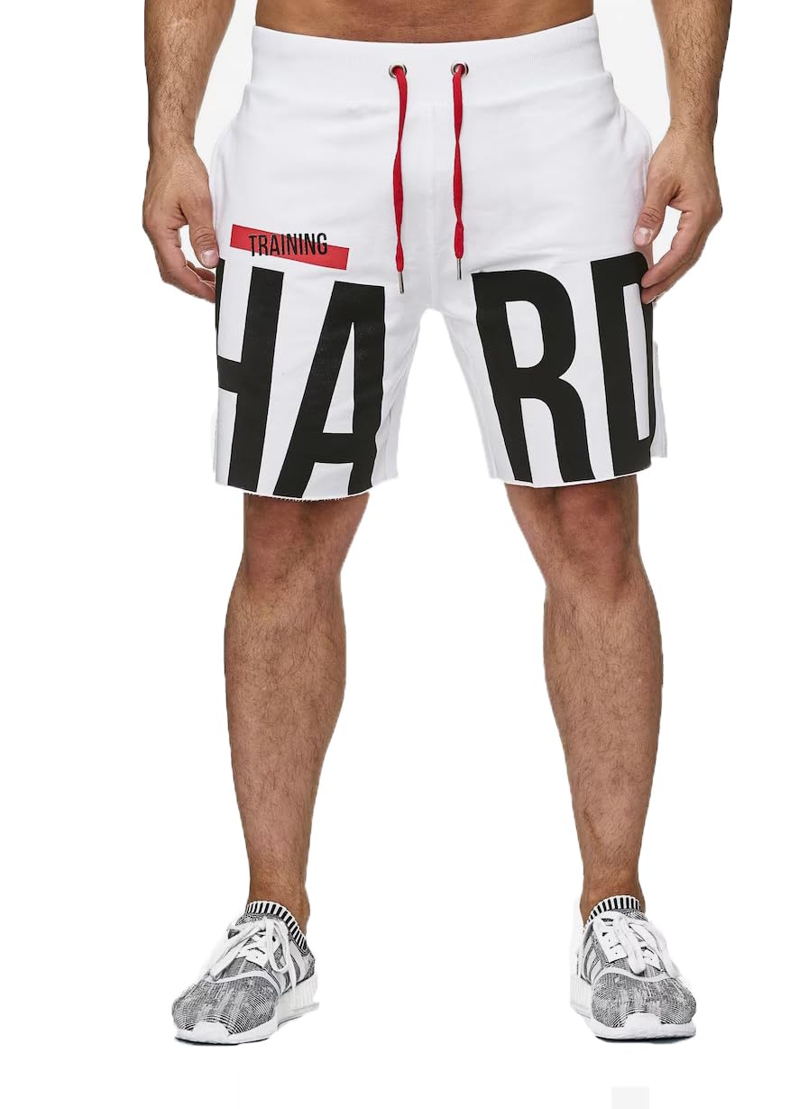 SOUTH CITY Men's Cotton Gym Shorts - Black, Grey, Blue Colors with Graphic Prints | Comfortable Workout Shorts for Running, Training & Casual Wear