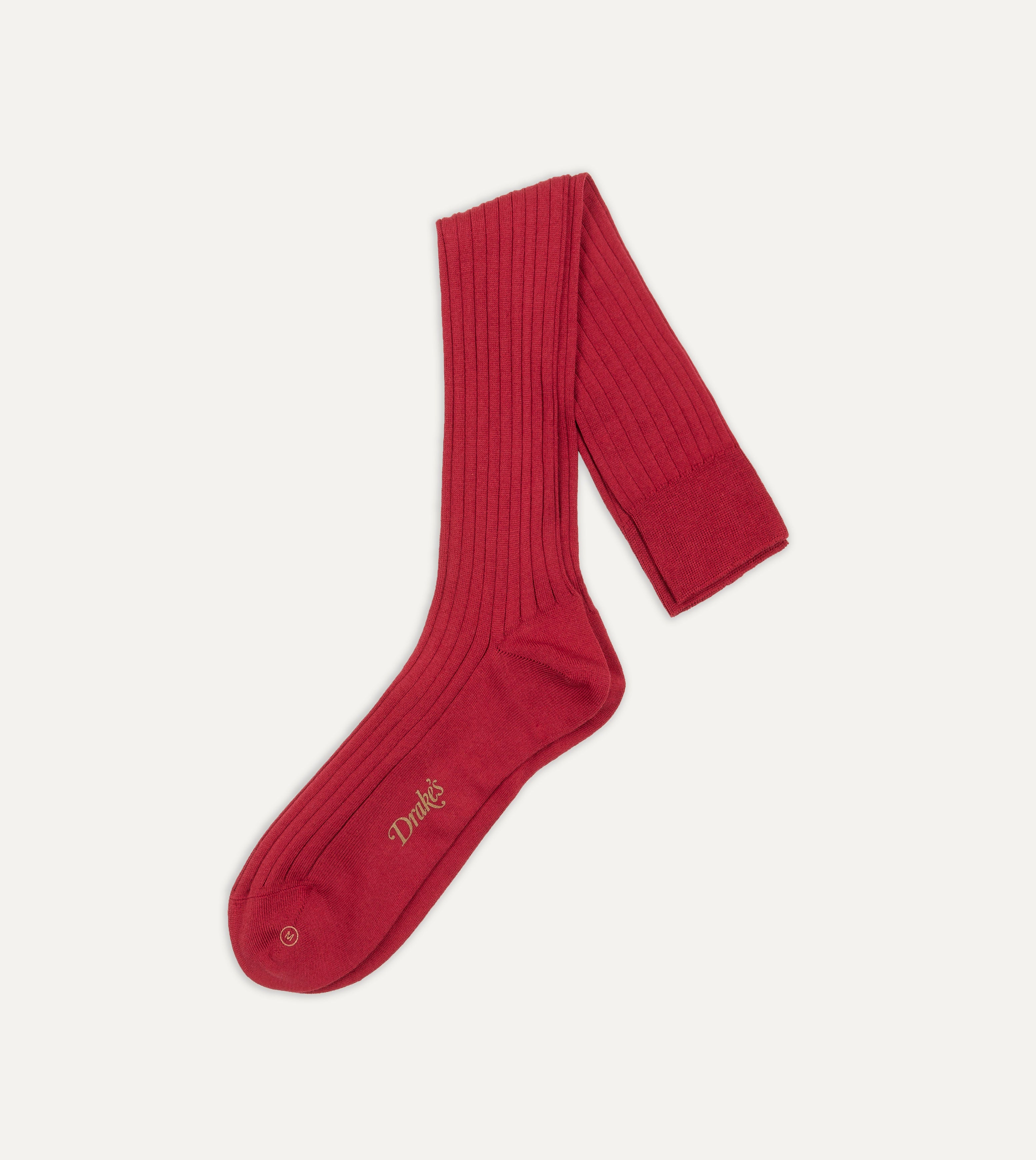 Premium Red Cotton Over the Calf Socks for Men & Women - Comfortable, Breathable & Durable - Perfect for Work, Hiking & Everyday Wear