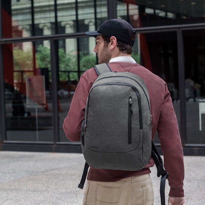 Travelon Anti-Theft Urban Backpack - Secure Laptop Backpack for Commuters, Students & Travel | RFID Blocking, Lockable Zippers & Hidden Pockets | Perfect for Work, School & City Adventures