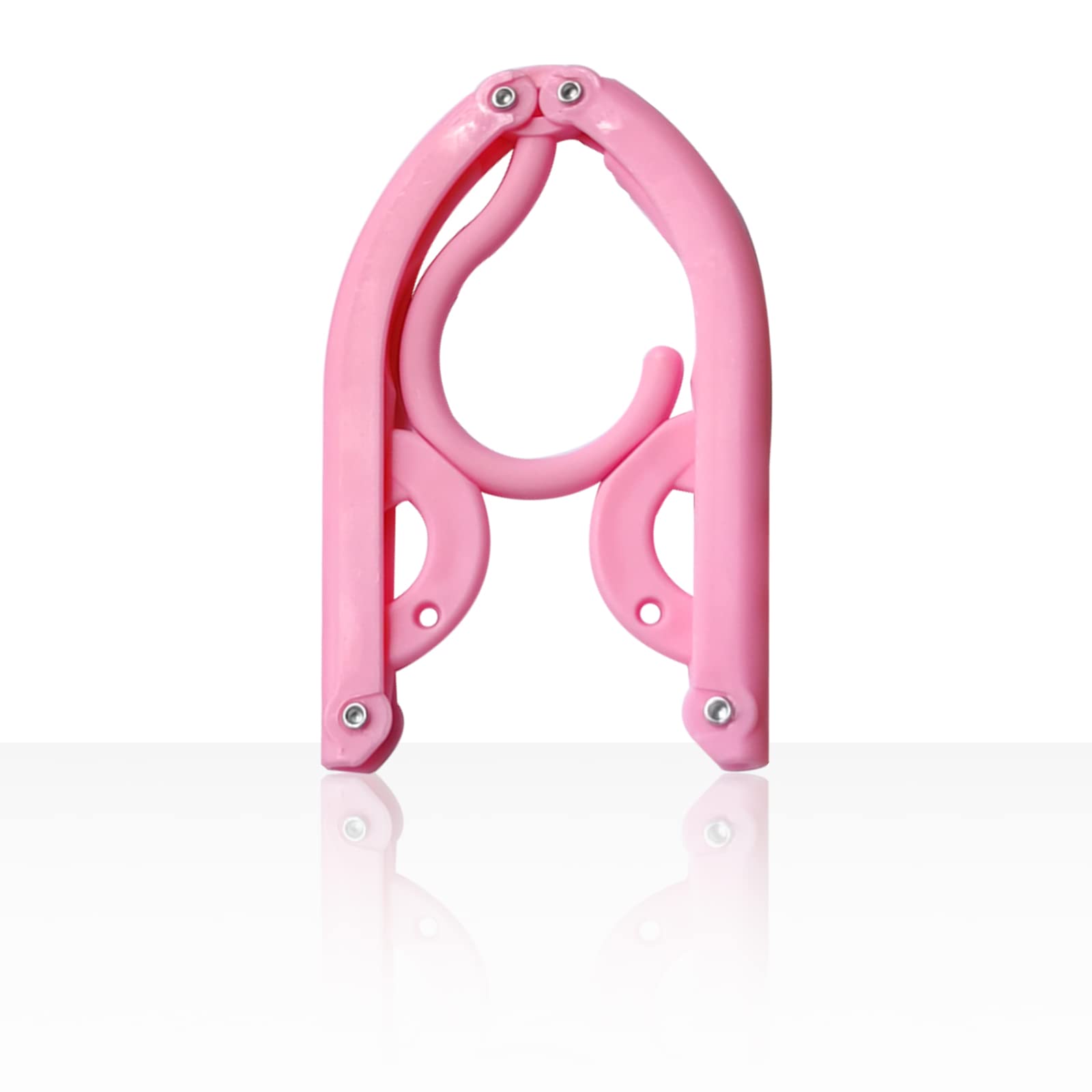 11 Pack Portable Folding Travel Hangers - Lightweight Space-Saving Clothes Hangers for Suitcase, Hotel & Home Use (Pink) - Perfect for Business Trips, Vacations & College Dorms