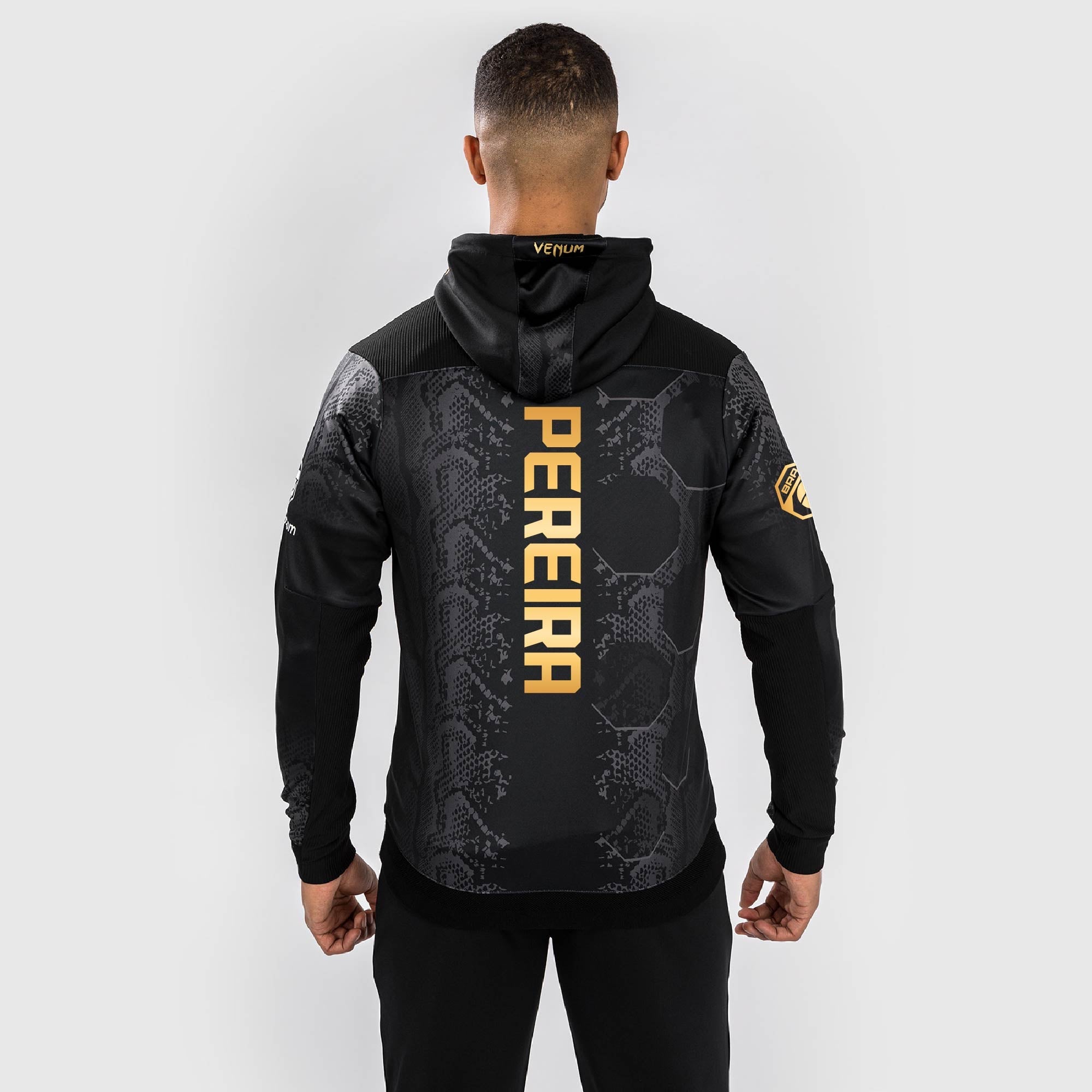 Venum UFC Adrenaline Authentic Fight Night Hoodie for Men - Champion Alex Pereira Walkout Hooded Sweatshirt | MMA Training, Gym Workout & Casual Streetwear