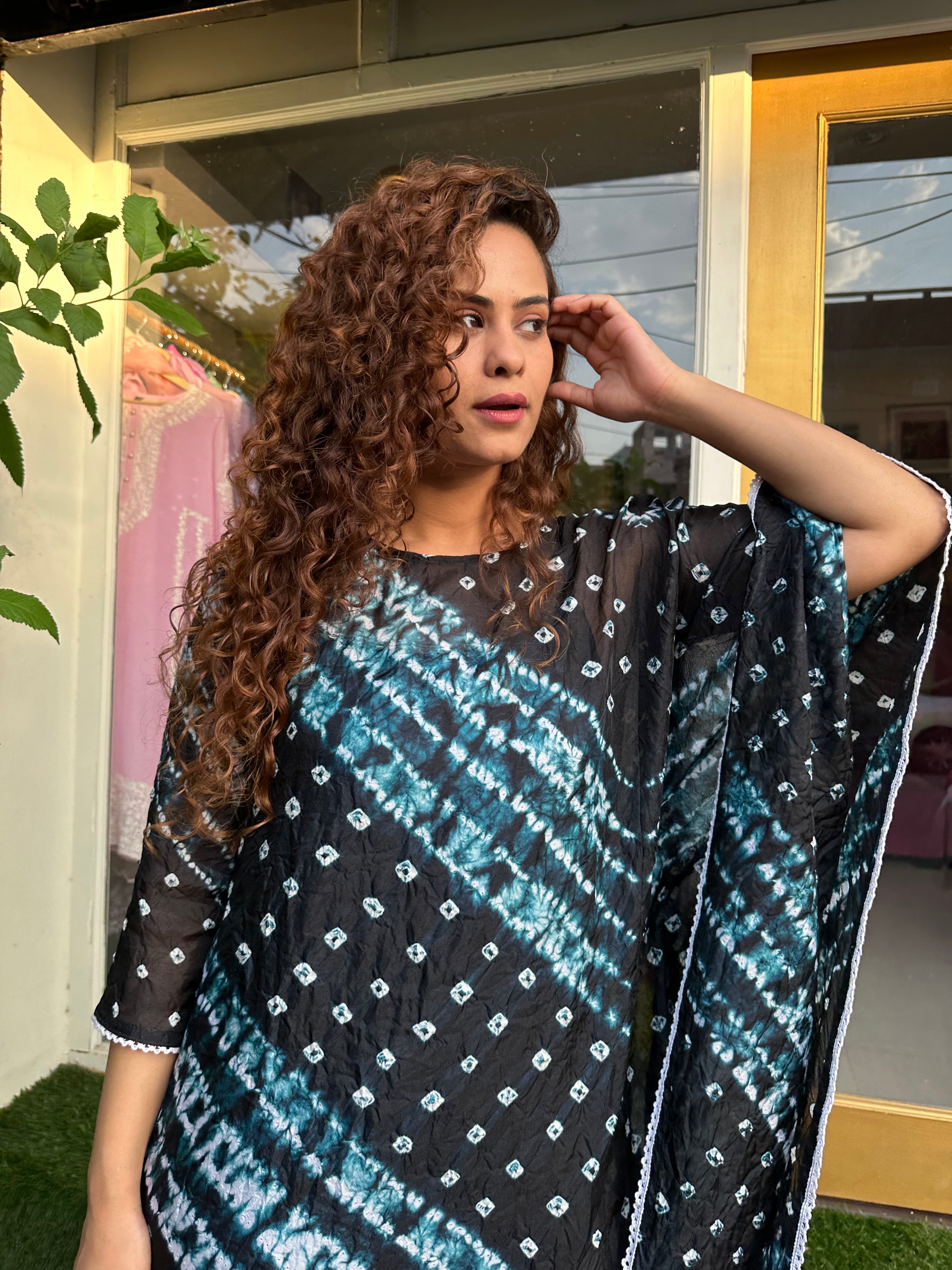 Elegant One Sleeve Black Kaftan Dress for Women - Flowy Maxi Evening Gown for Parties, Beach Cover Up & Special Occasions