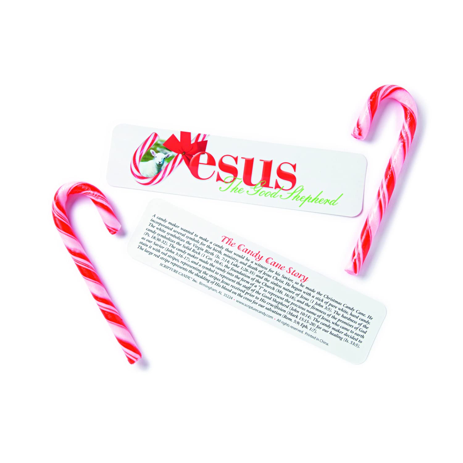 12-Piece Scripture Candy Bookmark Set with Candy Canes - Edible Christian Gifts for Bible Study, Church Events & Holiday Treats