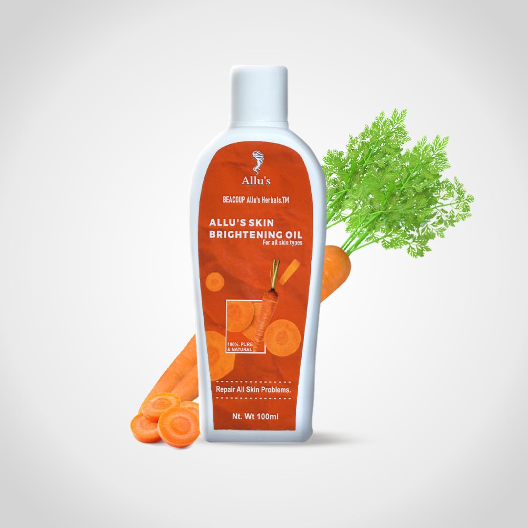 Allus Skin Brightening Oil for Full Body Glow - 100ml | Natural Radiance Booster for Face & Body | Perfect for Daily Skincare & Nighttime Routine