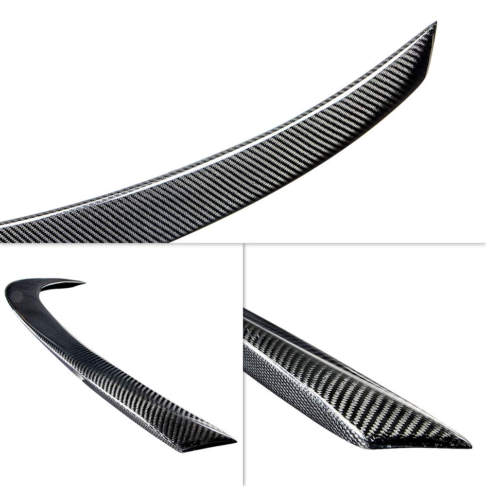 AeroBon Real Carbon Fiber Trunk Spoiler for 2014-2024 Infiniti Q50 & Q50S - P Style Rear Wing Spoiler | High-Performance Upgrade for Sporty Look & Better Aerodynamics