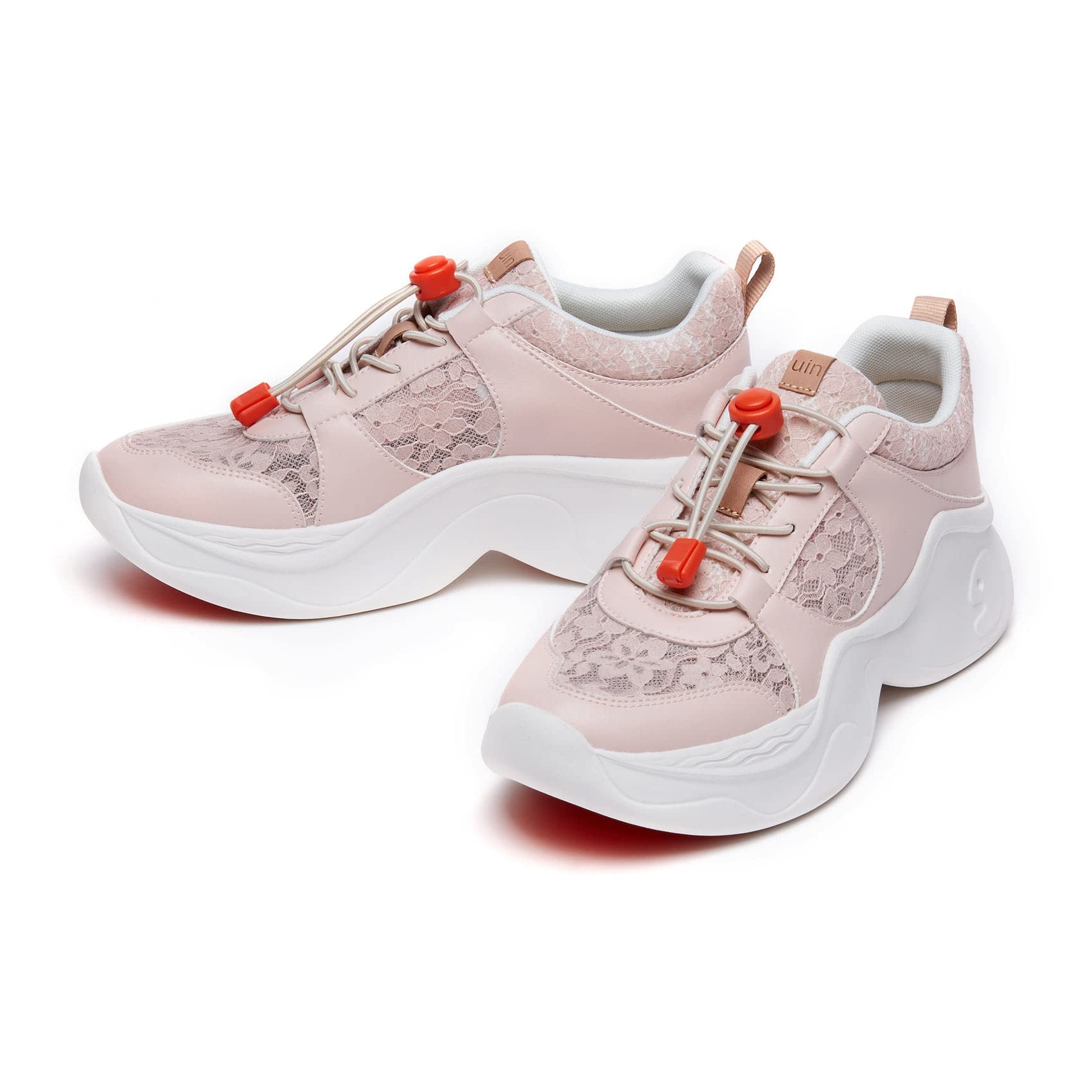 UIN Women's Chunky Fashion Sneakers - Comfortable Walking Shoes for Casual Wear & Travel | Art Painted Dad Shoes | Palma Style (Size 5) | Perfect for Daily Outfits, Street Style & Vacation Adventures