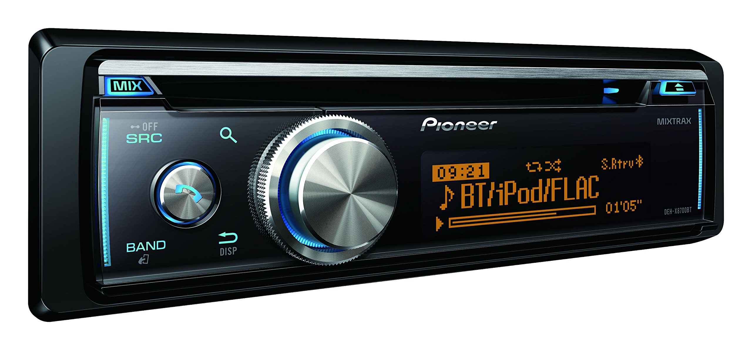 Pioneer DEH-X8700BT Bluetooth Car Stereo with CD Player, USB & Aux Input - Perfect for Hands-Free Calling & Music Streaming on the Road