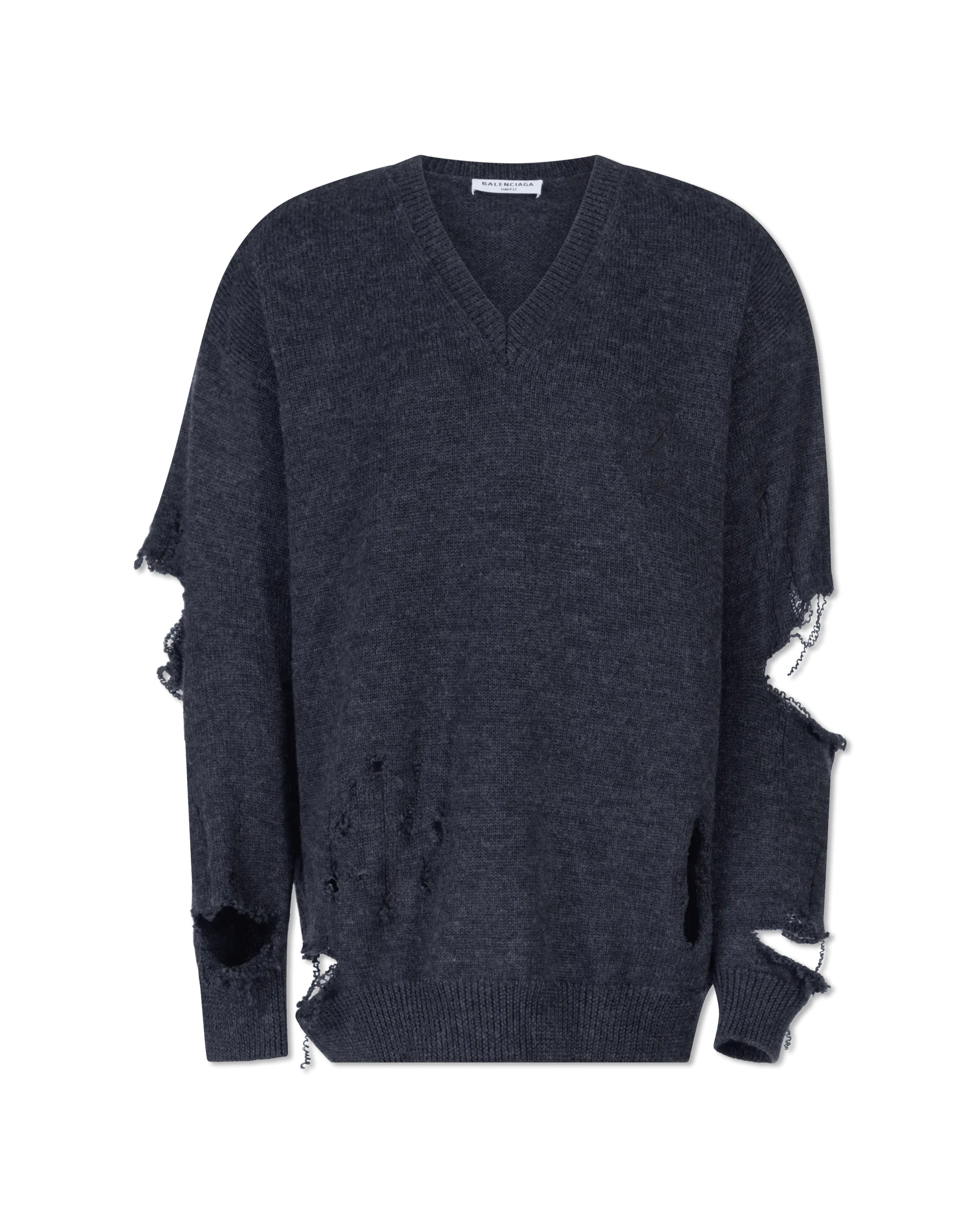 Distressed Wool V-Neck Sweater for Women - Soft & Cozy Winter Pullover - Perfect for Casual Outfits, Office Wear & Holiday Gatherings