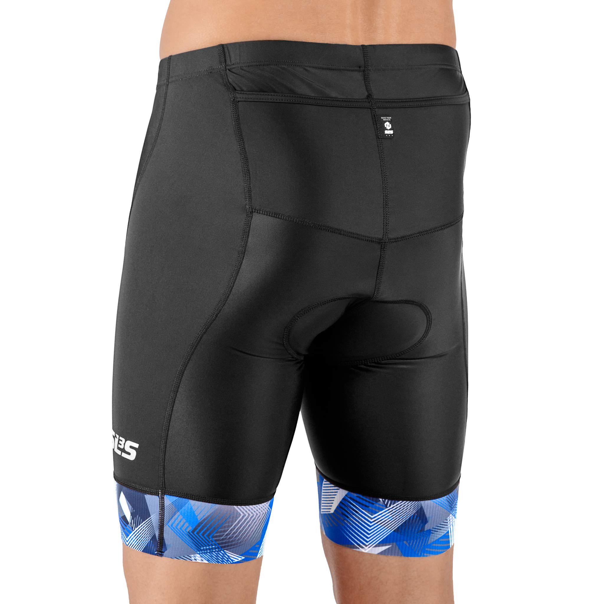 Men's Triathlon Shorts with Padded Liner - Medium Compression FX Triathlon Shorts for Cycling, Running & Swimming - 2 Pockets for Storage | Ideal for Triathlons, Training & Outdoor Sports