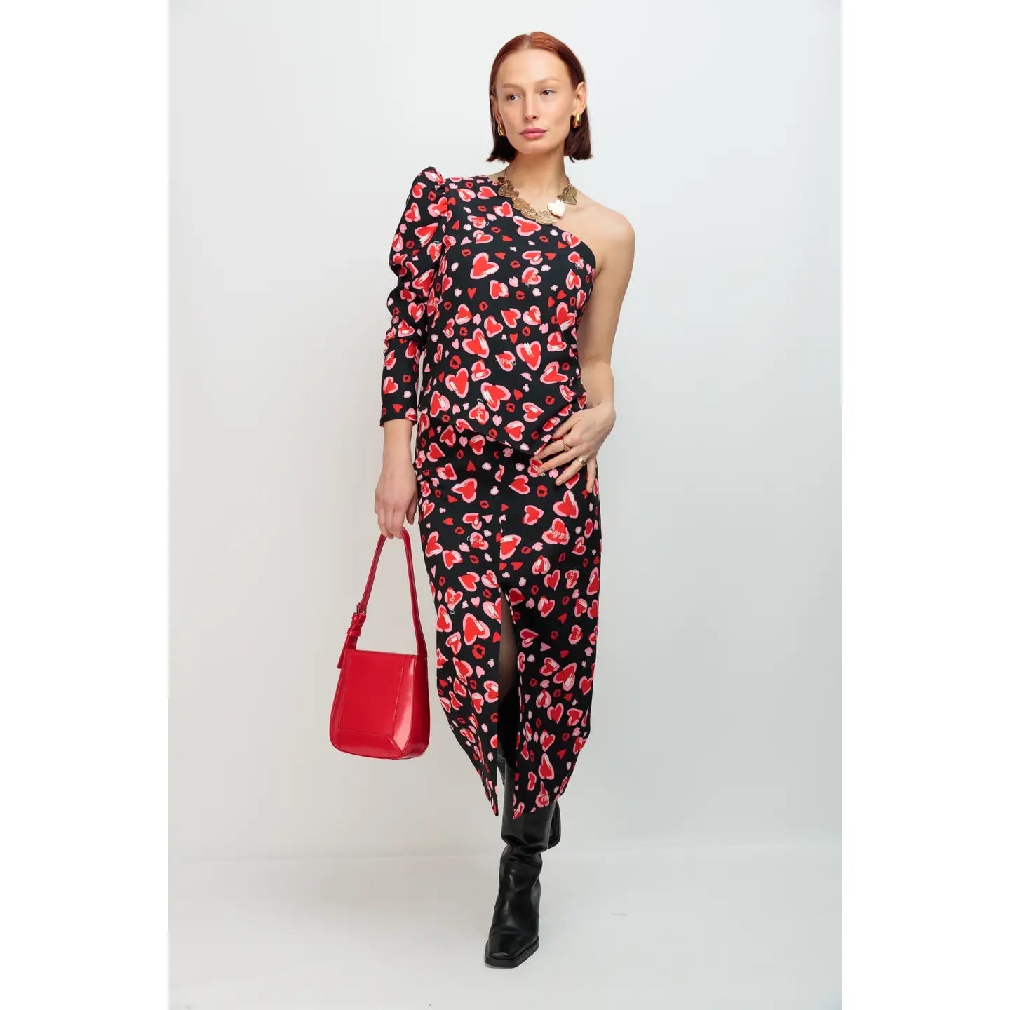 Jupe Crush Noire - Romantic Elegance Black Skirt for Women | Versatile Daily Wear for Office, Date Night & Casual Outings