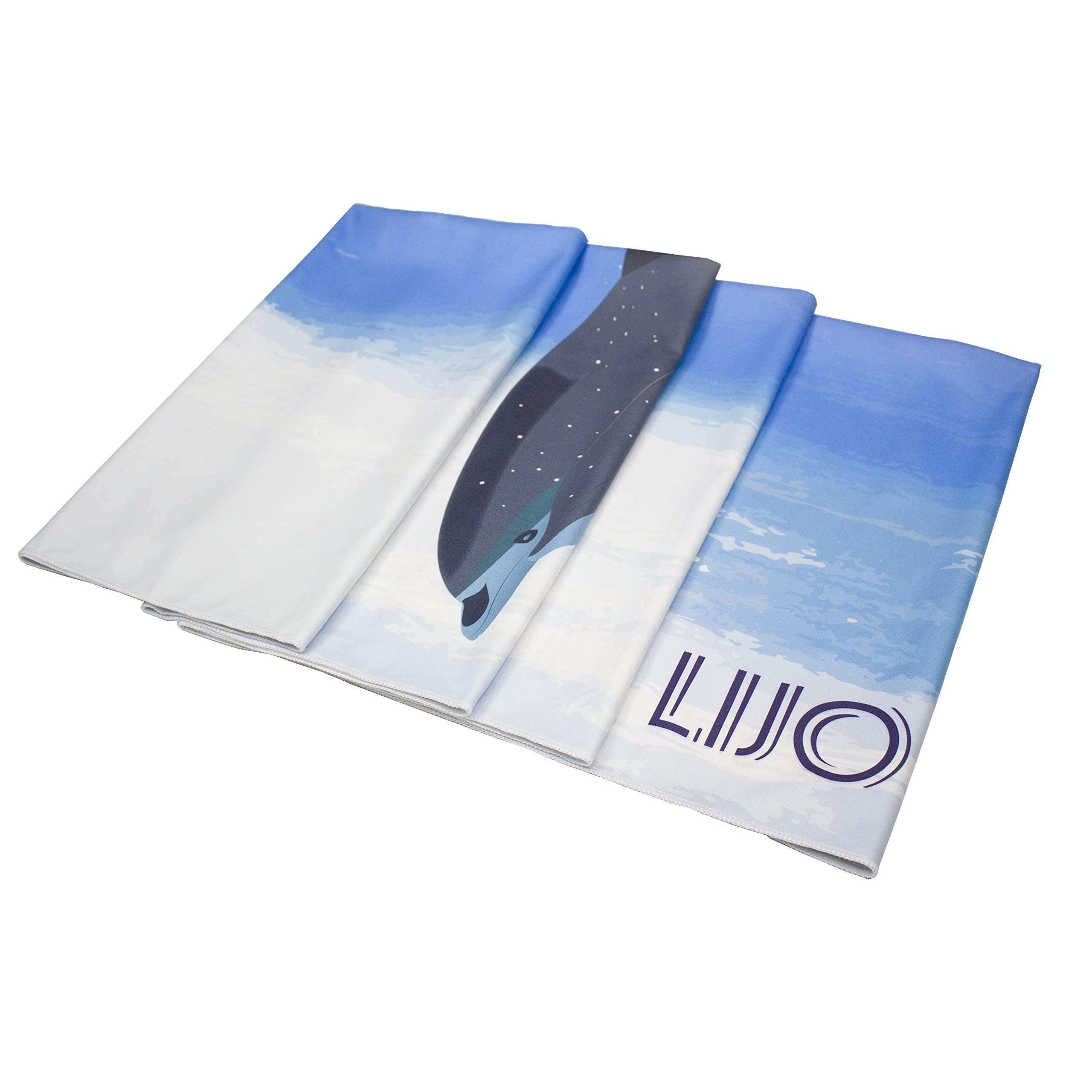 **Lijo Oversized Dolphin Beach Towel - Extra Large, Quick Dry & Lightweight for Men & Women | Absorbent Fabric for Spa, Pool, Gym & Travel | Perfect for Beach, Picnics & Backpacking**
