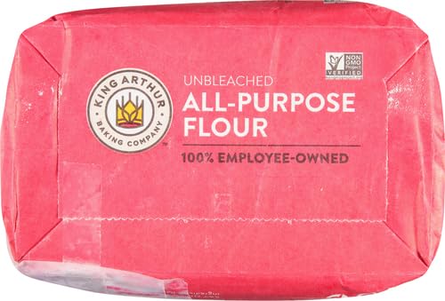 King Arthur Baking Unbleached All-Purpose Flour - Premium 5 lbs Non-GMO, Kosher Certified Flour for Bread, Cakes & Pastries - 11.7% Protein, No Preservatives - Perfect for Home Bakers & Professional Chefs
