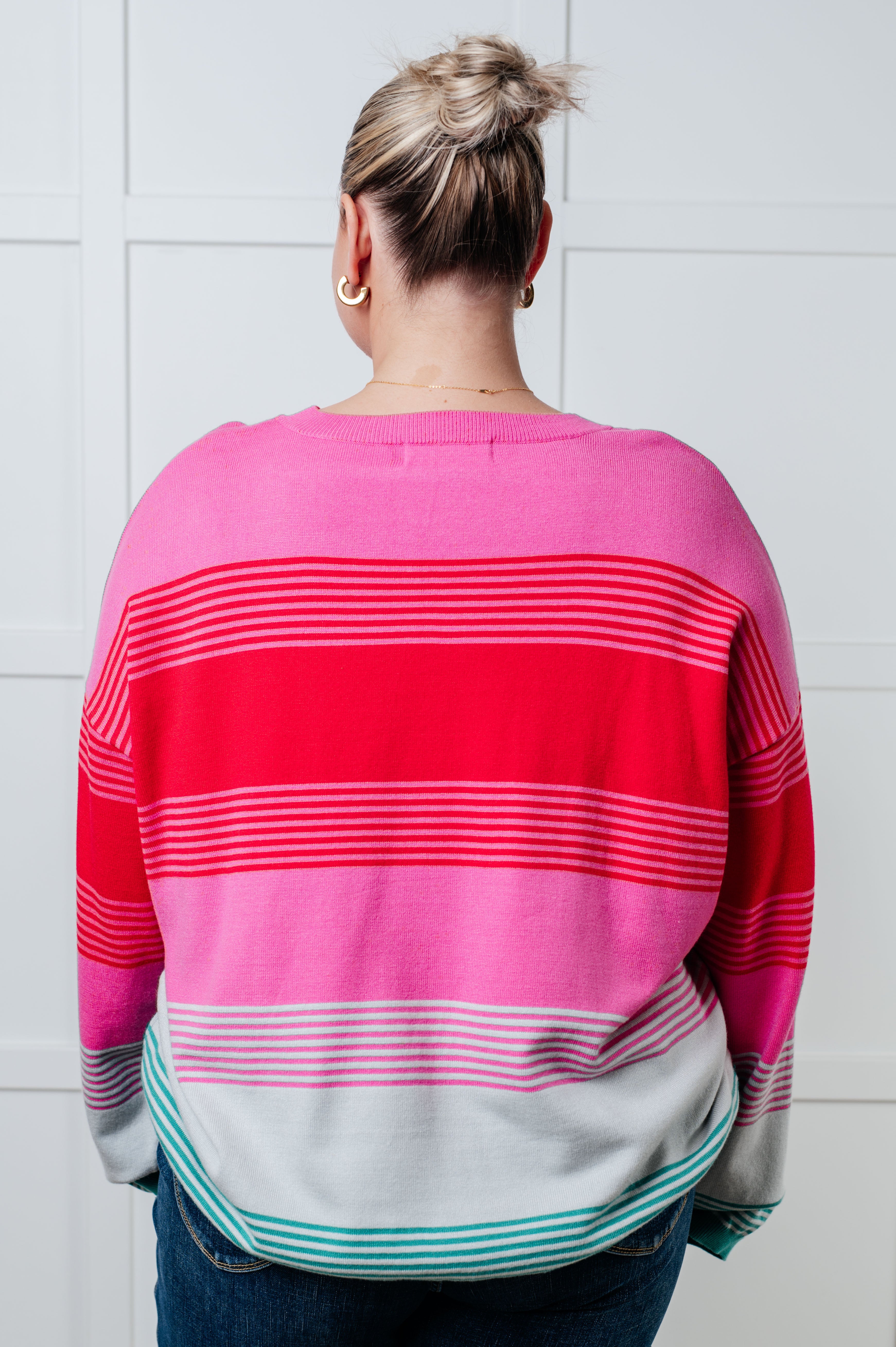 Gradual Feelings Striped Sweater for Women | Soft Knit Pullover | Cozy Casual Wear for Fall & Winter | Perfect for Office, Dates & Weekend Outings