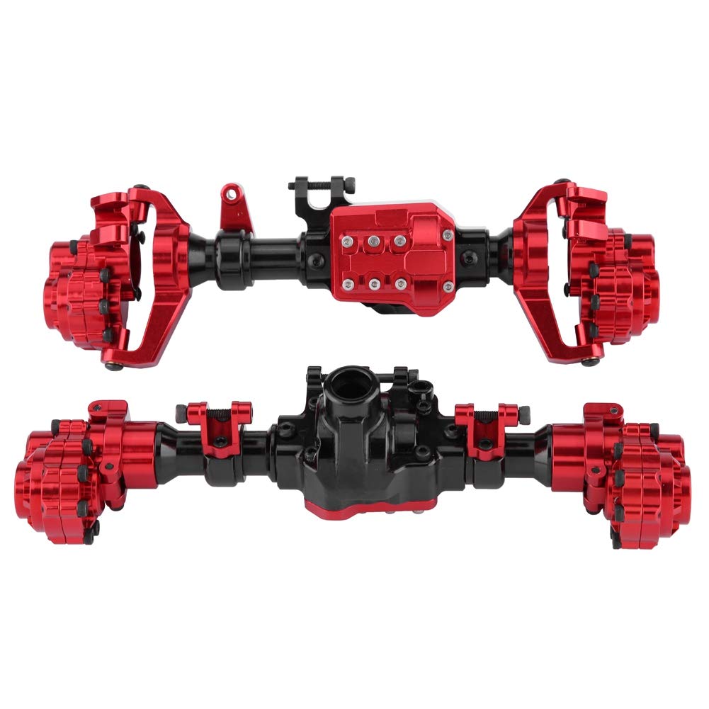 High-Quality Durable Front & Rear Portal Axles - Metal Realistic RC Crawler Car Parts for Off-Road RC Vehicles, Toys & Models | Perfect for Rock Crawling, Trail Adventures & RC Car Upgrades