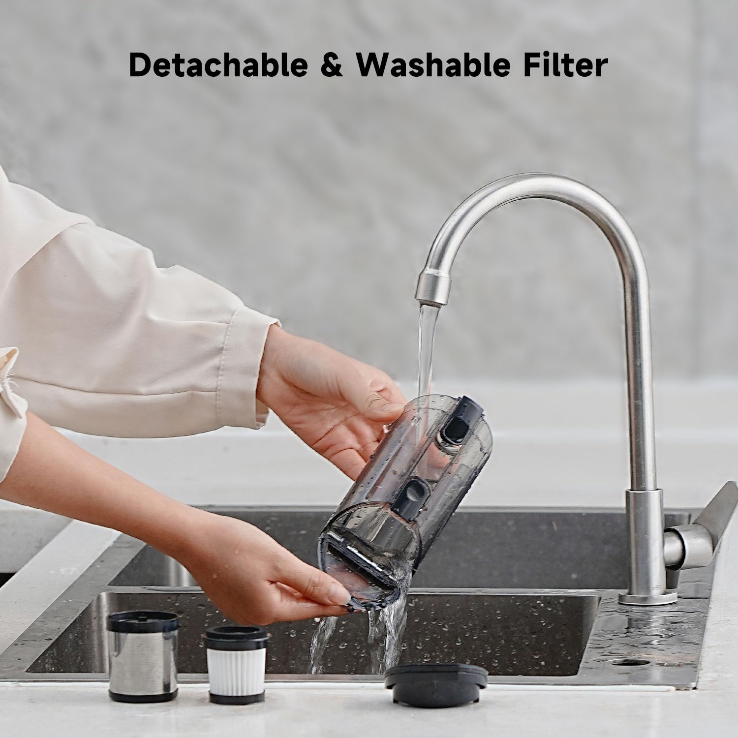 Cordless Handheld Vacuum 20KPa - Lightweight Portable for Home, Car & Pet Hair