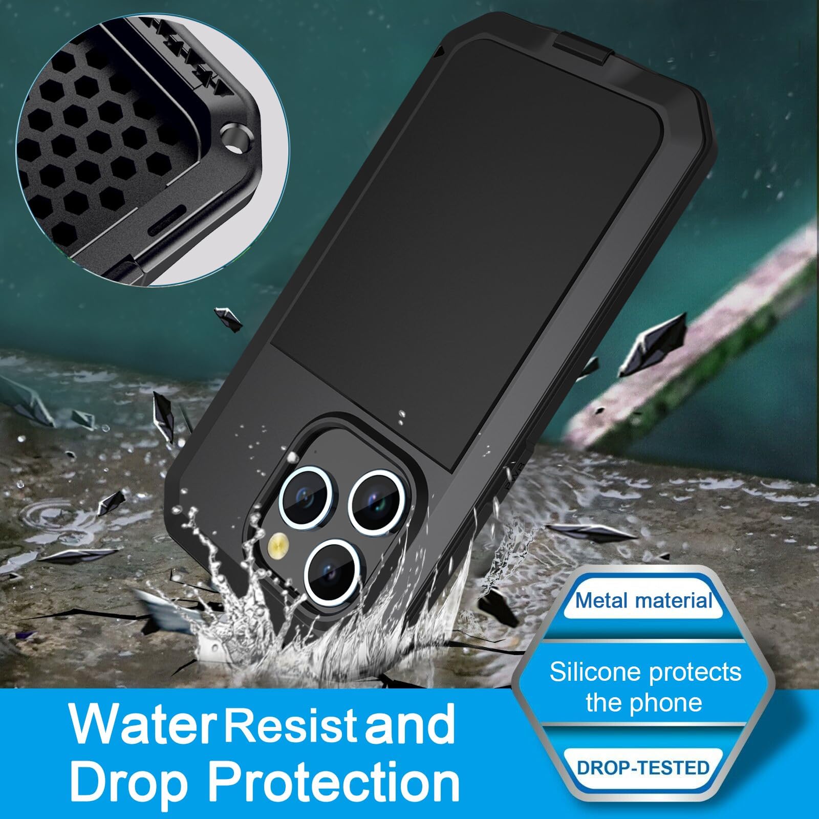 Marrkey Heavy Duty Shockproof Armor Case for iPhone 12 Pro Max (6.7