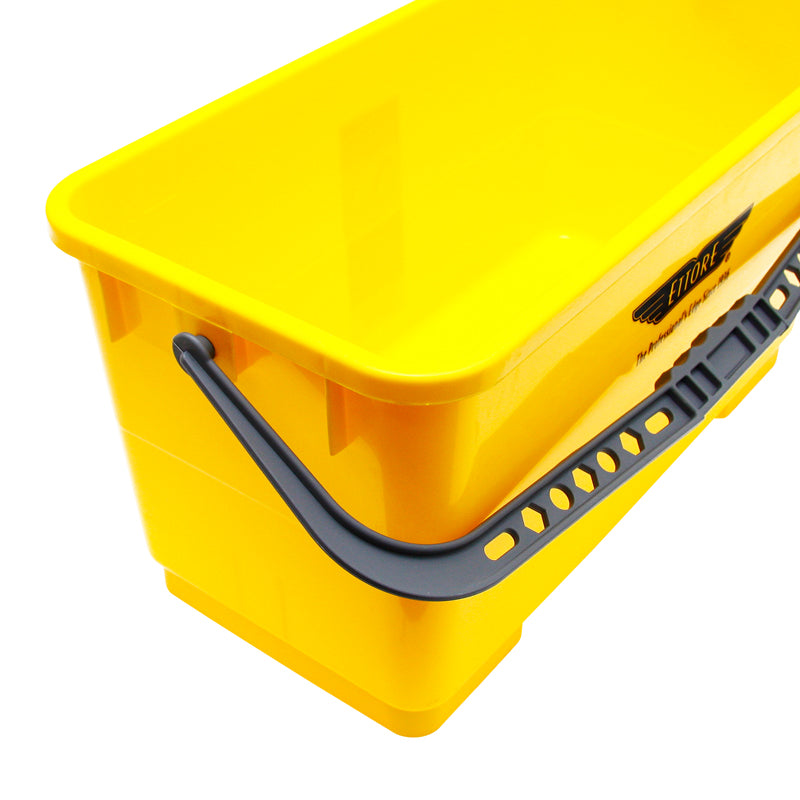Ettore Super Bucket - 3.5 Gallon Heavy Duty Plastic Cleaning Bucket with Reinforced Handle for Mops, Car Washing, Floor Cleaning & Household Chores