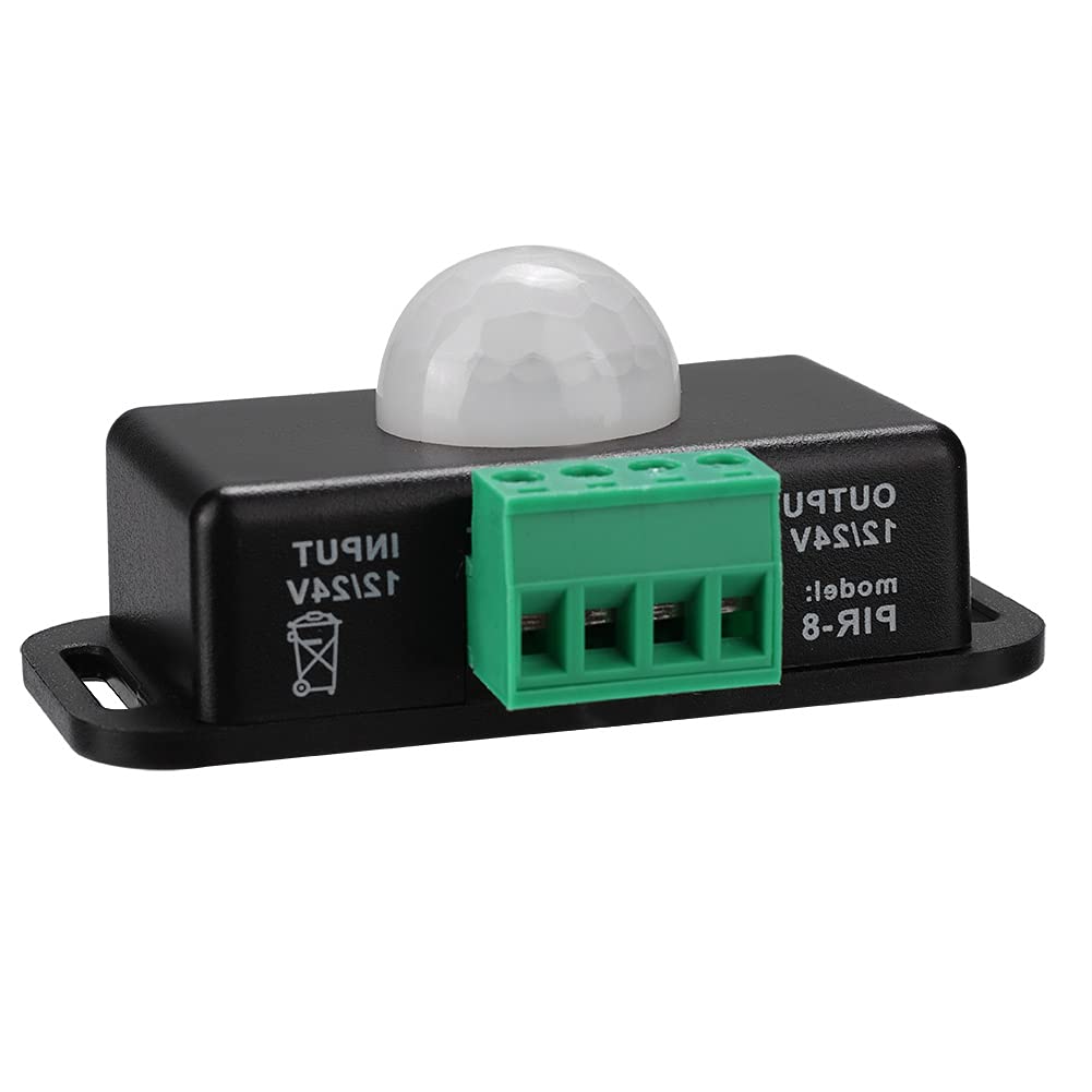 Body Motion Sensor Switch - Infrared Motion Detector for LED, Fluorescent, Incandescent & Energy-Saving Lights | Easy Installation & Energy Saving | Perfect for Home, Office, Garage & Outdoor Lighting