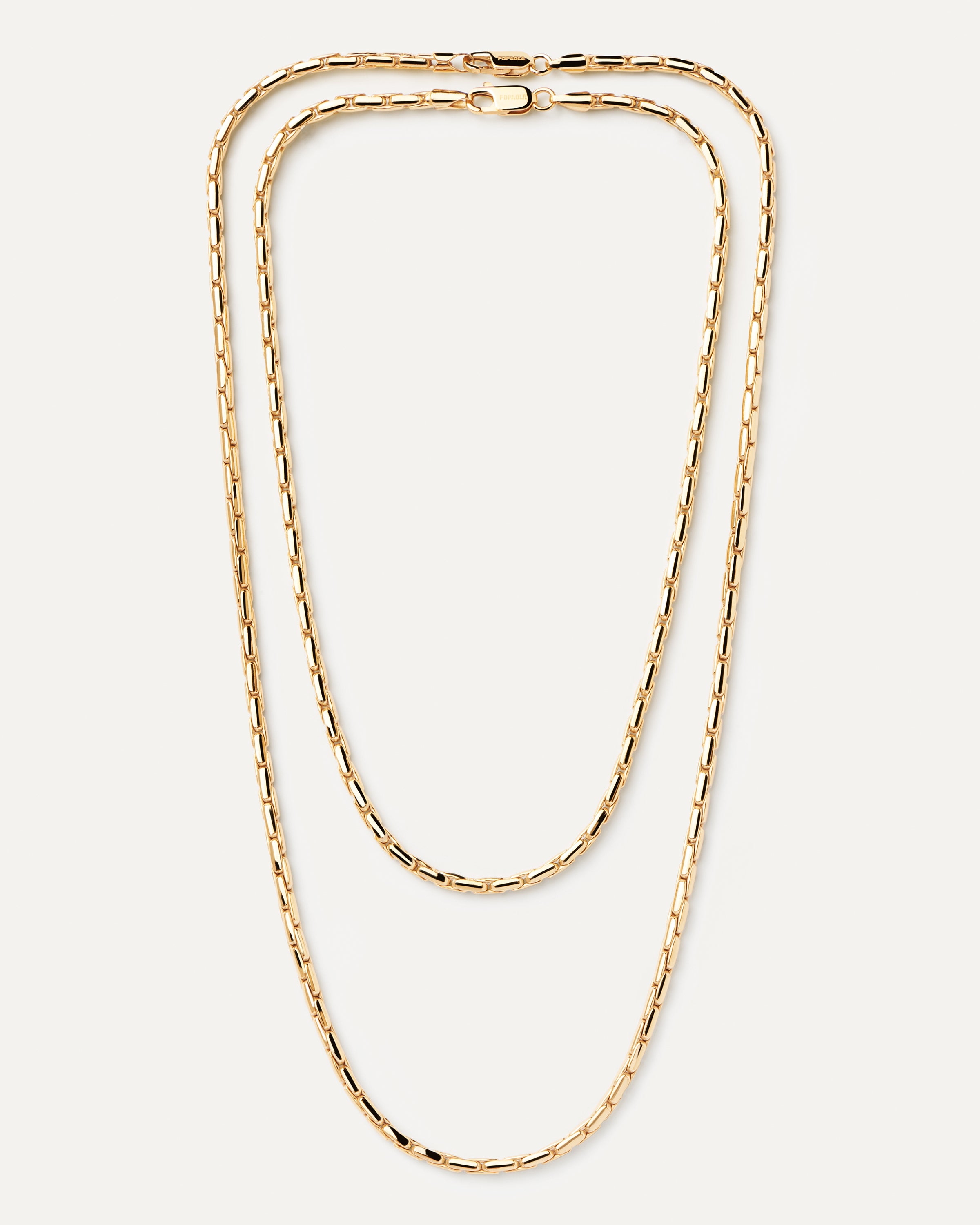 Large Boston Chain Necklace for Men & Women - 18K Gold Plated Hip Hop Jewelry - Perfect for Layering, Gifts & Everyday Wear
