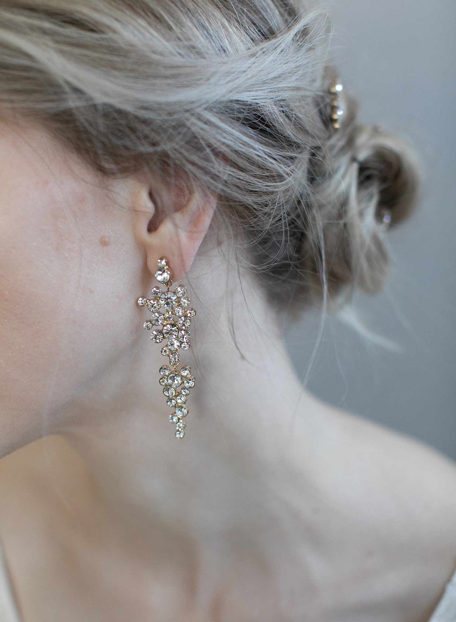 Champagne Bubbles Drop Earrings - Elegant Dangling Jewelry for Women | Style #976 | Perfect for Parties, Weddings & Special Occasions