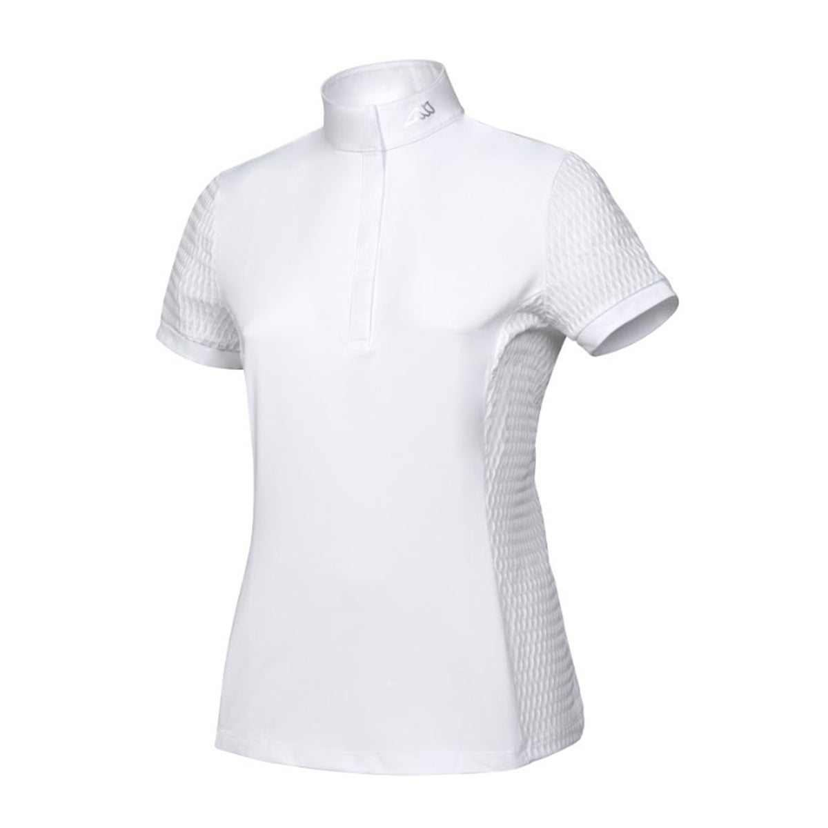 Equiline Women's Catic Short Sleeve Equestrian Competition Shirt - Breathable & Moisture-Wicking Riding Top for Horse Shows & Dressage Training