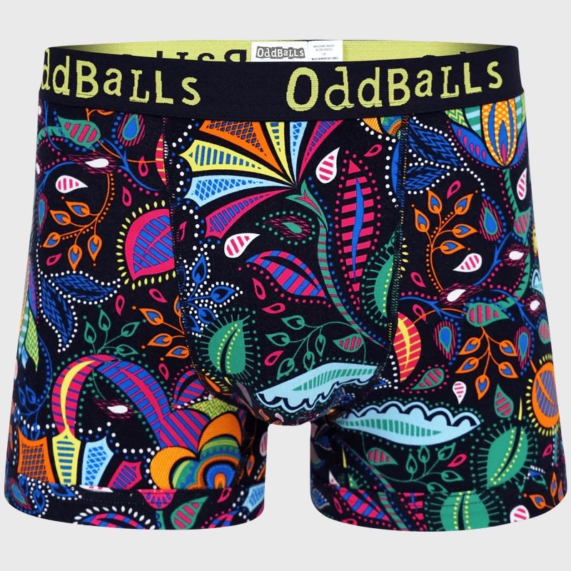 OddBalls Magic Garden Boxer Shorts - Fun & Comfortable Men's Underwear for Everyday Wear, Gifts & Casual Outfits