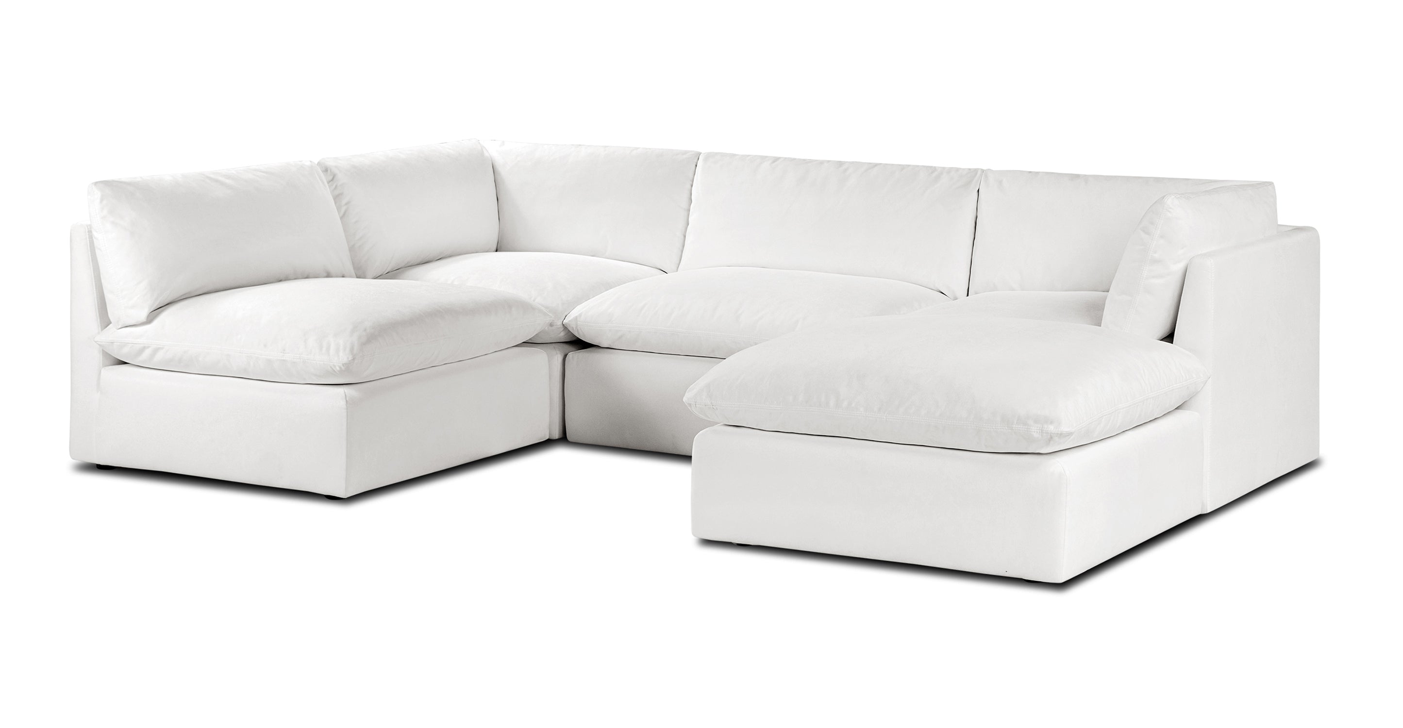 5-Seat Davos Modular U-Shaped Sectional Sofa - Modern L-Shaped Couch for Living Room, Family Room & Home Theater