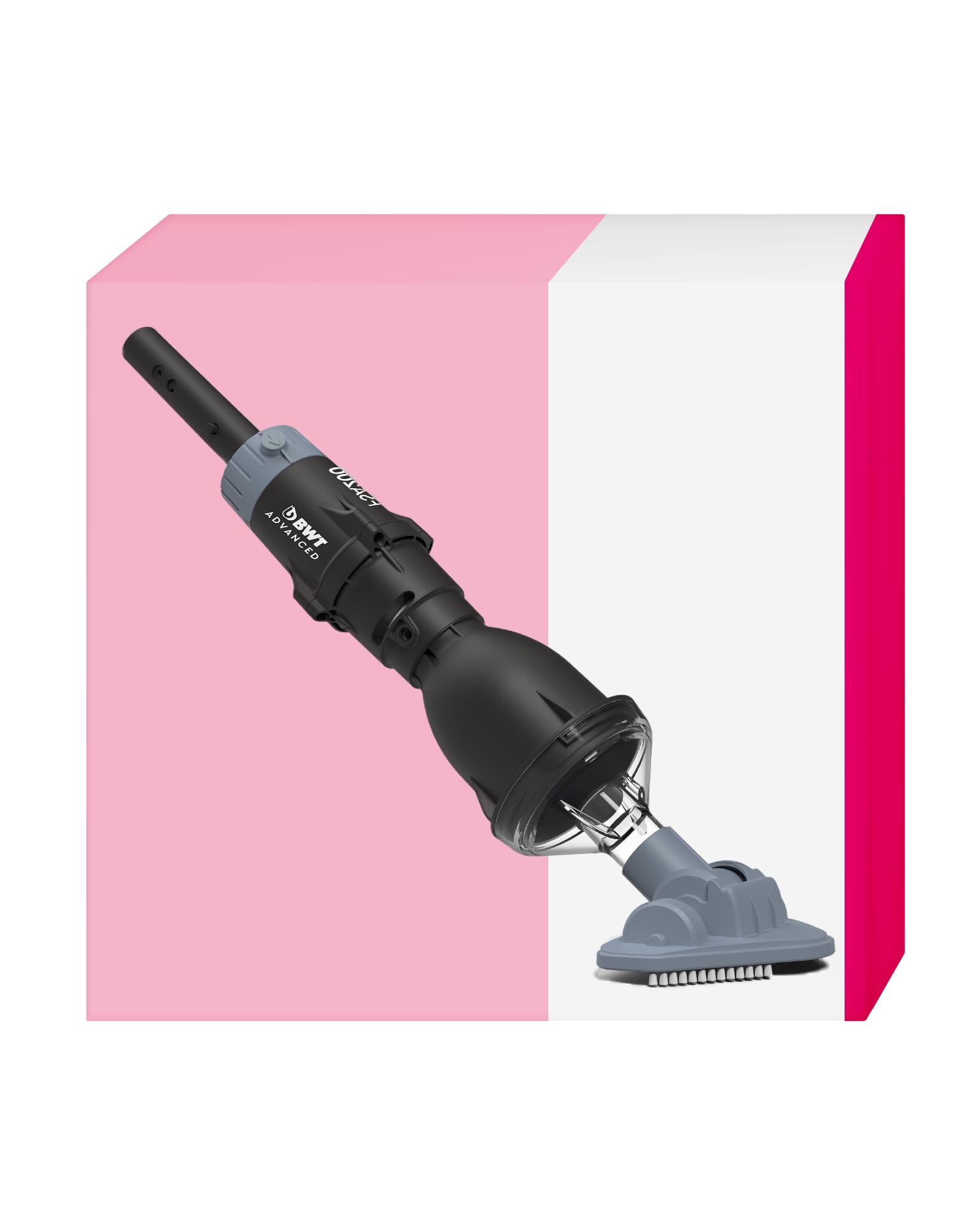 BWT Poolsauger Akku FSA200 – Kabelloser Poolroboter mit Flachbürstenaufsatz | Effiziente Poolreinigung ohne Teleskopstange | Ideal für kleine Pools, Aufstellpools und Poolpflege zu Hause