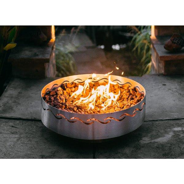 Fire Surfer Outdoor Fire Pit - Portable & Durable Steel Fire Bowl for Backyard, Camping, and Beach Bonfires - Perfect for Roasting Marshmallows & Relaxing Under the Stars