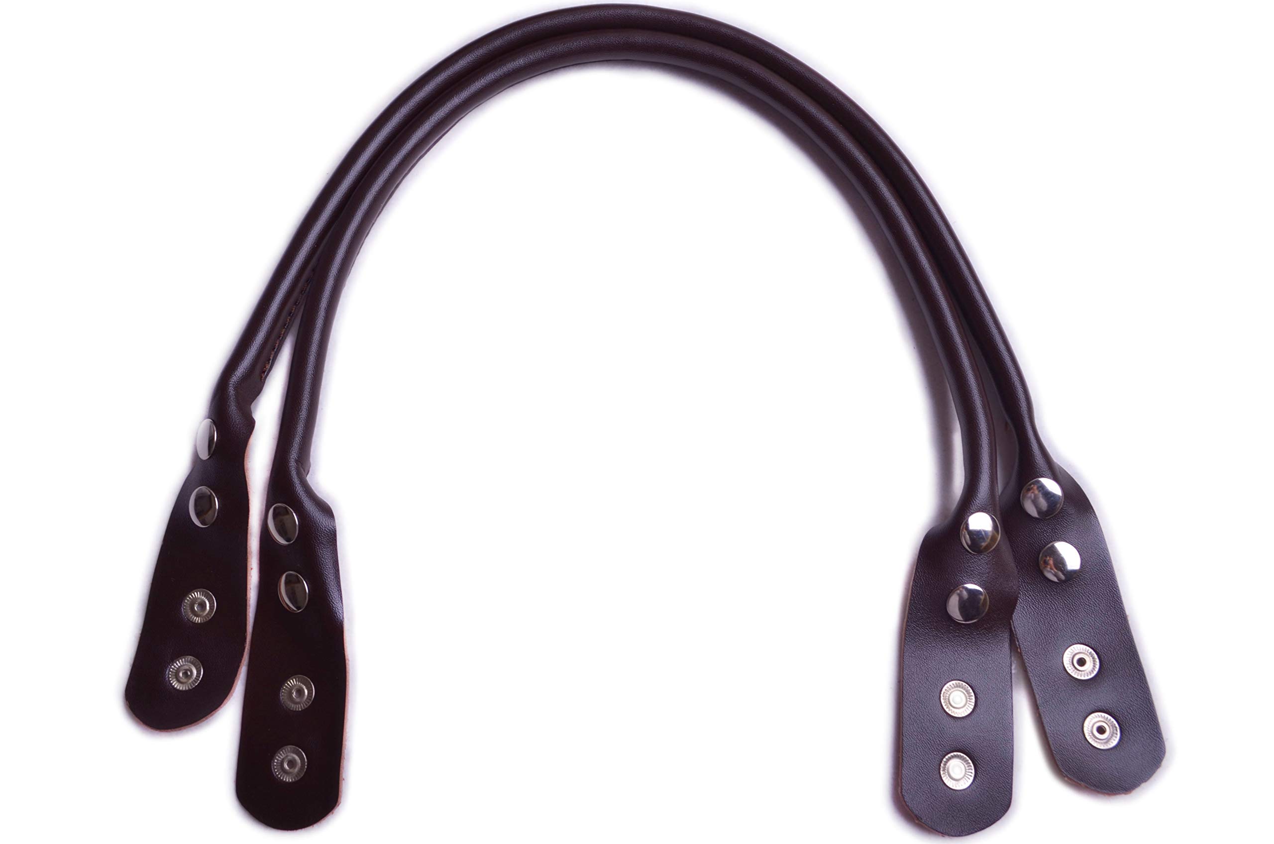 Genuine Cowhide Leather Handbag Handles 0.4'' Wide 21.6 Inch - Premium Replacement Bag Straps for DIY Purse Repair & Crafting (Dark Brown, WT09) | Perfect for Handbag Restoration, Tote Bag Upgrades & Leather Craft Projects