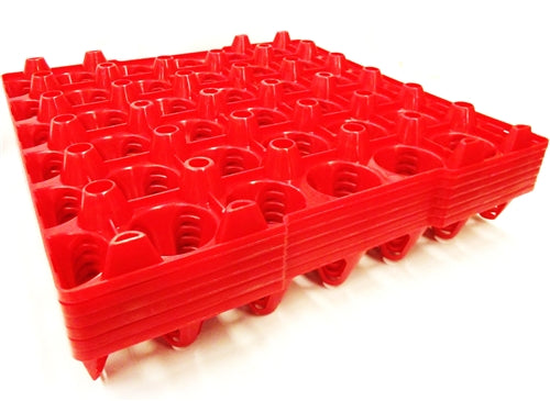 12 Pack of Rite Farm 30-Count Plastic Chicken Egg Trays - Durable Egg Cartons for Poultry Farmers, Backyard Chicken Keepers & Egg Storage
