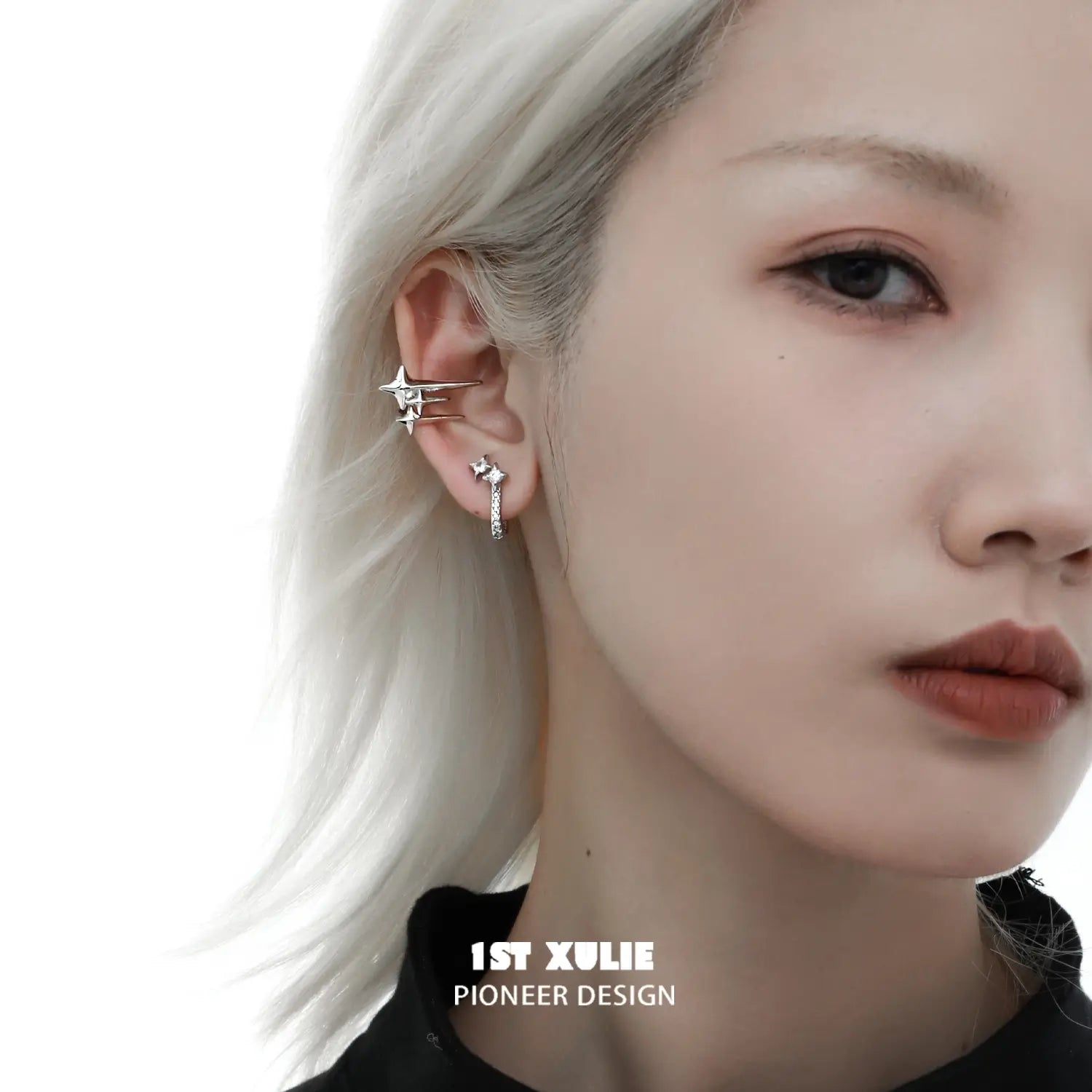 Silver Angel S925 Sterling Silver Star Stud Earrings for Women - Hypoallergenic Fashion Jewelry Gift for Birthday, Christmas & Everyday Wear