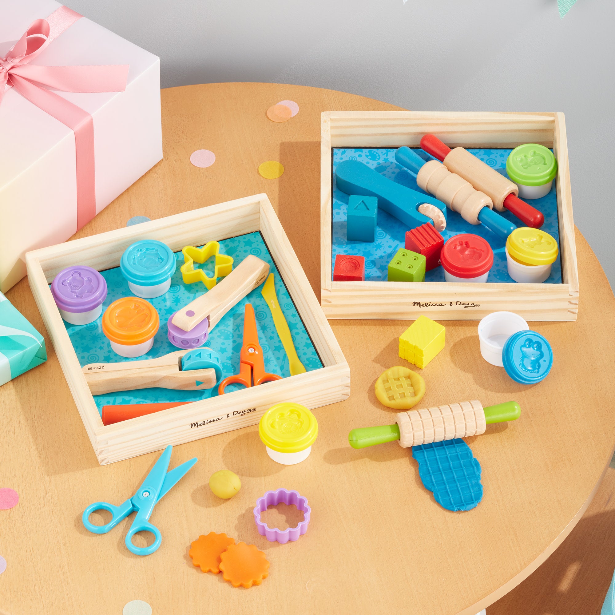 2 Pack Air Dry Clay for Kids - Shape, Model, Mold, Cut, Sculpt & Stamp - DIY Craft Kit for School Projects, Birthday Gifts & Creative Play