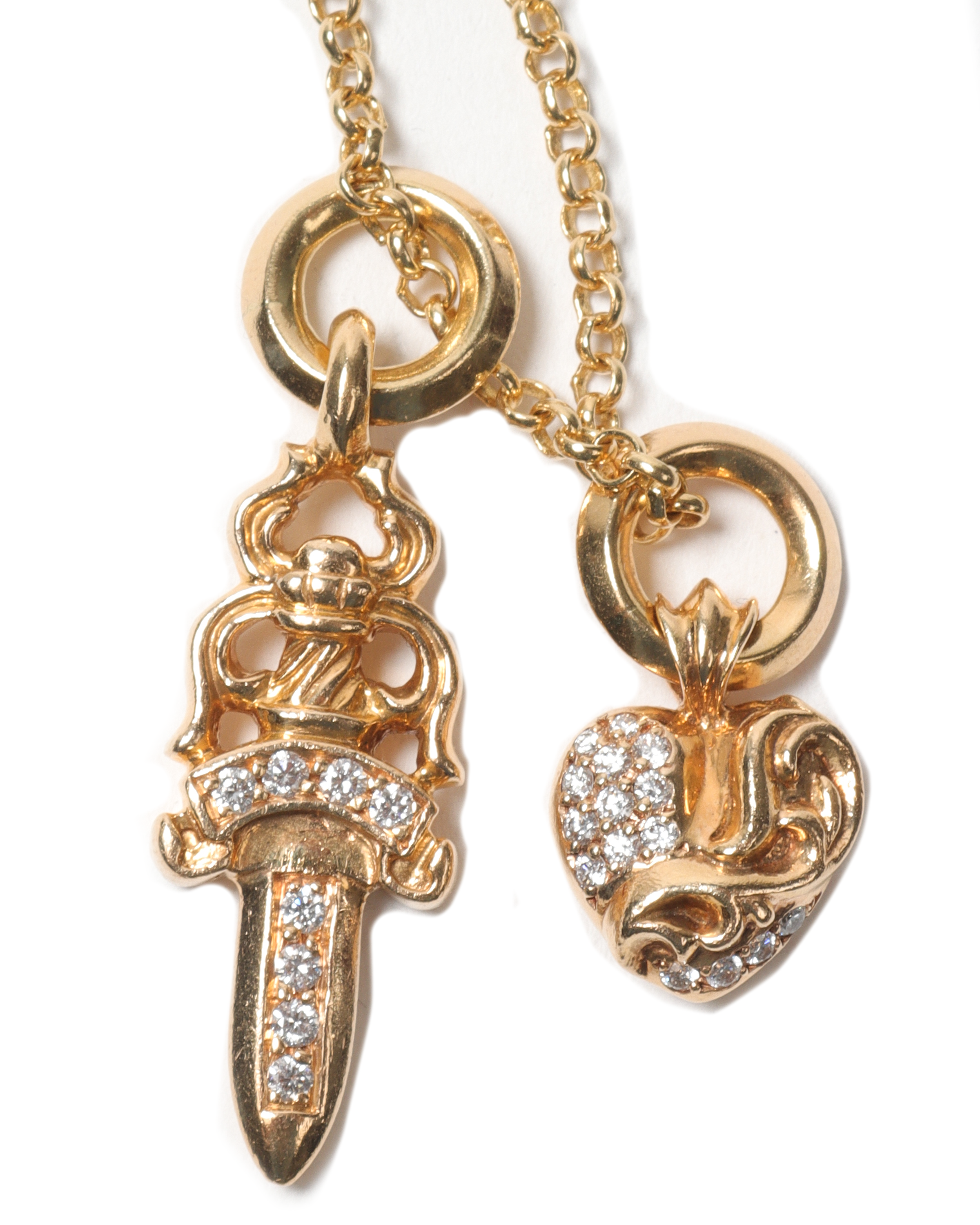 22K Gold Diamond Pendant Necklace for Women - Elegant Jewelry Gift for Birthday, Anniversary & Special Occasions