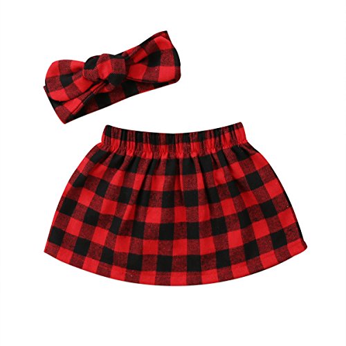 Red Black Skirt