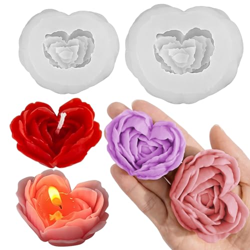 Big+Small rose candle molds