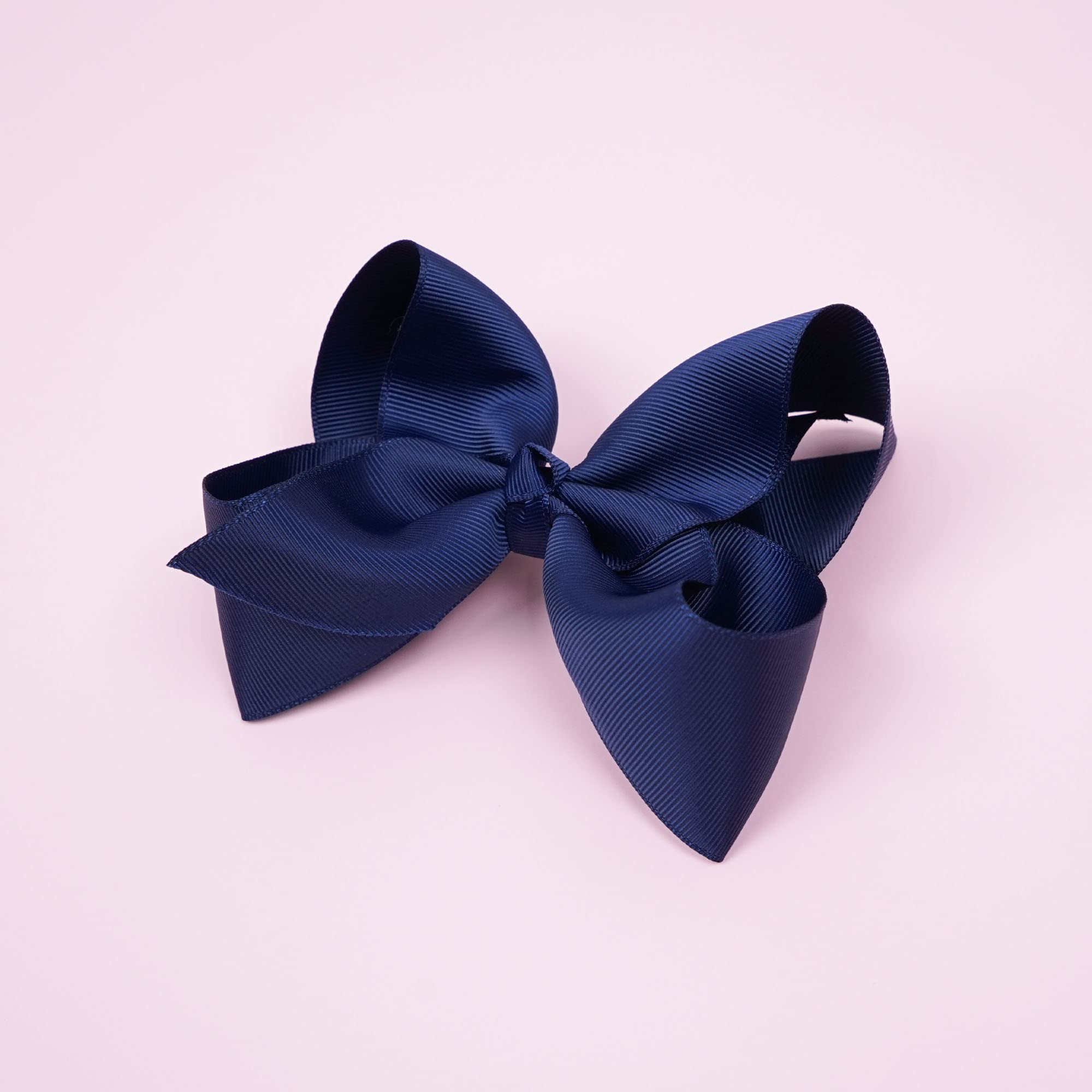 JOYOYO 30 Pcs Large Hair Bows for Girls - 6 Inch Grosgrain Ribbon Hair Clips for Parties & School