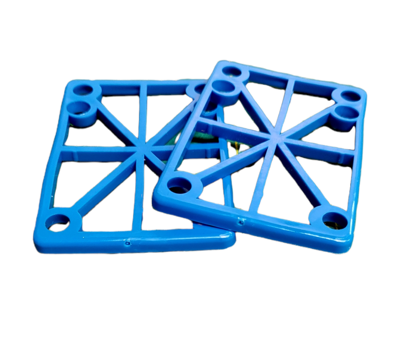 1/8 Inch Blue Riser Pads with Hardware - Perfect for Lifting Furniture, Leveling Appliances, and Protecting Floors