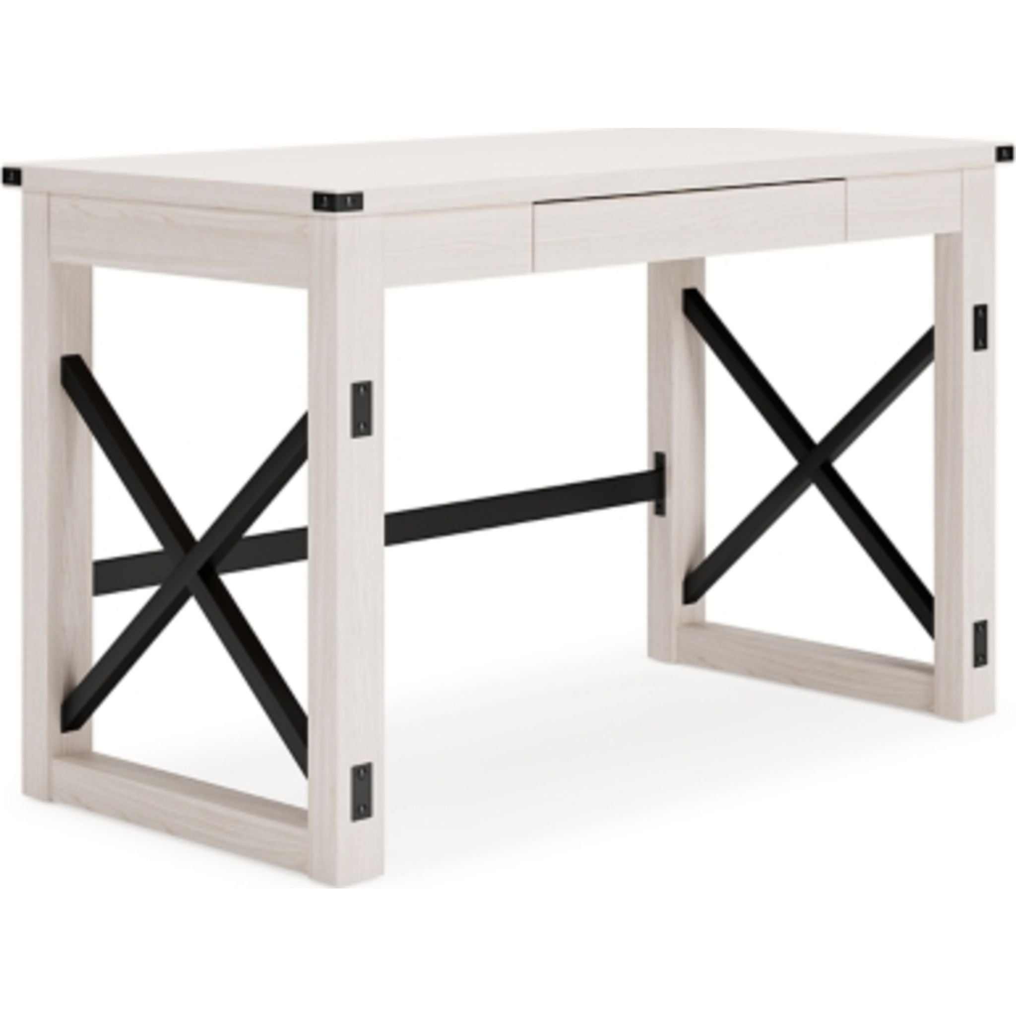 Bayflynn Whitewashed Wooden Desk - Modern Home Office Furniture for Study, Work & Writing