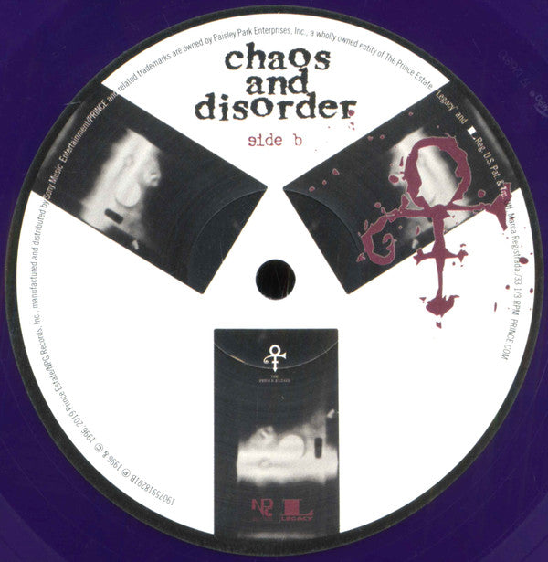 The Artist (Formerly Known As Prince) - Chaos And Disorder Limited Edition Reissue LP Album (Near Mint NM/M) - Perfect for Vinyl Collectors & Music Enthusiasts