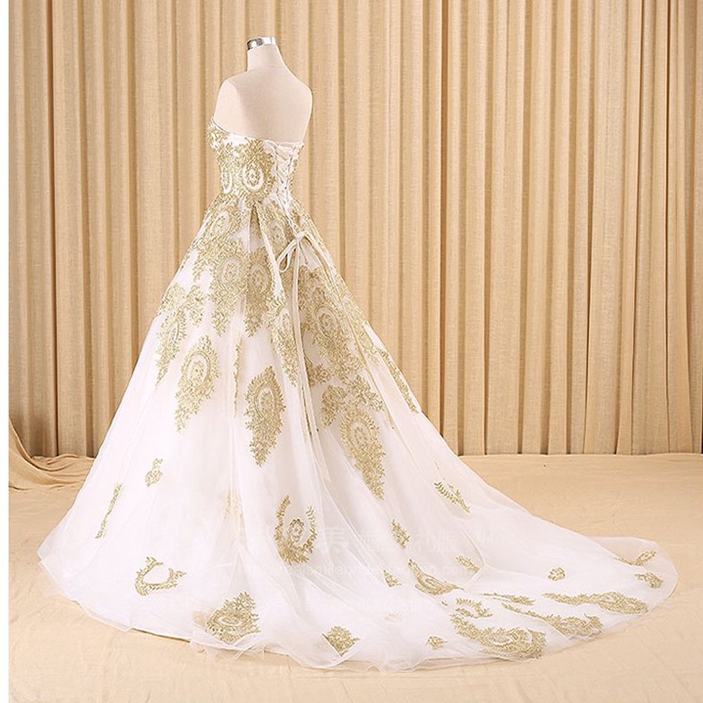 Kivary® Elegant Lace Ball Gown - Long Corset Sweetheart Tulle Prom Dress for Wedding & Evening Events | Perfect for Formal Dances, Bridal Parties & Special Occasions