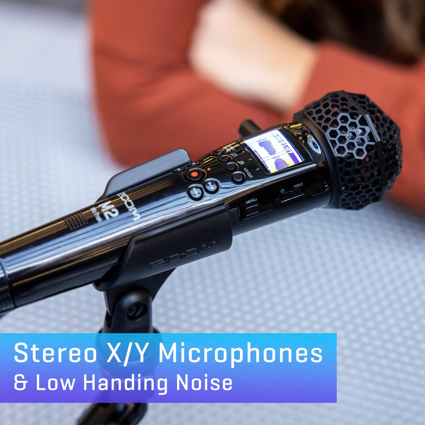 Zoom M2 MicTrak Stereo Microphone & Recorder Bundle with 32GB Micro SD Card, Over-Ear Headphones & 4 AA Batteries - Perfect for Podcasting, Field Recording & Music Production