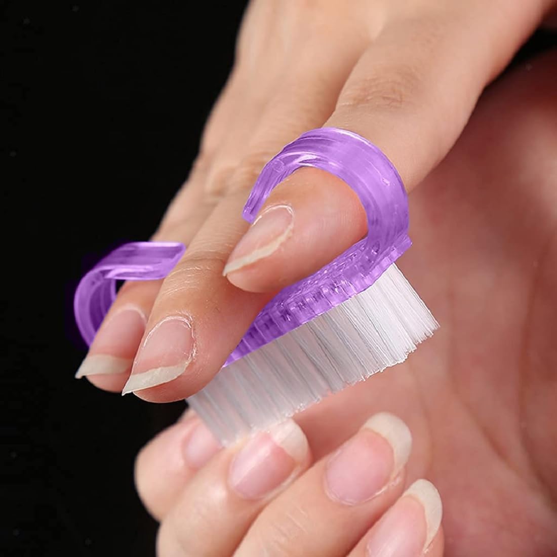 FACEJEWEL Nail Cleaning Brush Set - 4 Pack Multicolor Hand & Toe Scrub Brush with Ergonomic Handle for Manicure & Pedicure - Perfect for Home Spa, Salon Care, Travel Hygiene & Gift Sets