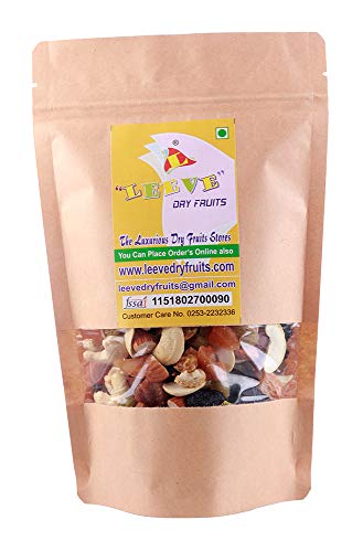 Leeve Brand Organic Mixed Nuts & Dried Fruits - Healthy Superfood Snack, 400g | Perfect for Office Snacks, Gym Nutrition & Travel Energy Boost