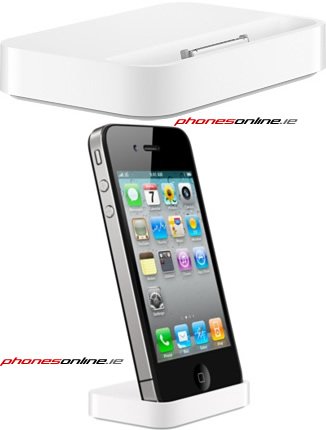 Apple iPhone 4S & iPhone 4 Charging Dock Station - Premium Charger with Speaker for Home, Office & Travel Use