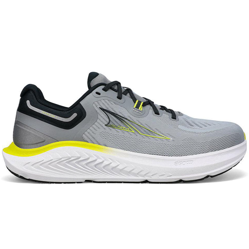 Men's Altra Paradigm 7 Running Shoes - Gray/Lime Color - Size 10 D Medium - Perfect for Road Running, Trail Jogging & Gym Workouts