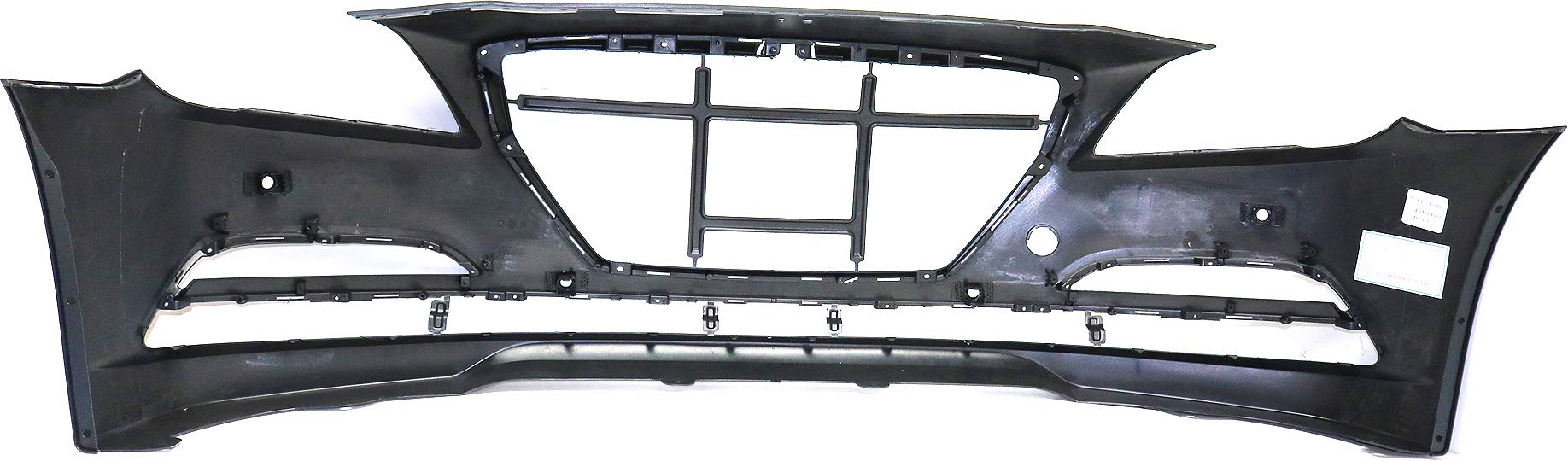 Evan-Fischer Bumper Cover for 2015-2016 Hyundai Genesis - Primed with Sensor Holes for Easy Parking