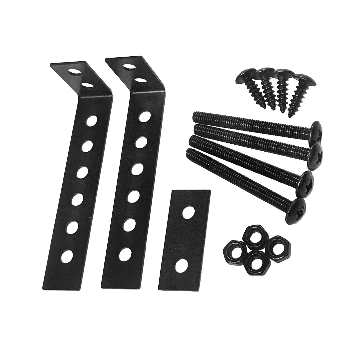 Coolerguys Black Metal Fan Mount Stand Bracket Kit - Universal Cooling Fan Holder for PC, Gaming Rig & Electronics Cooling System - Perfect for Computer Builds, Workstations & Home Office Setups