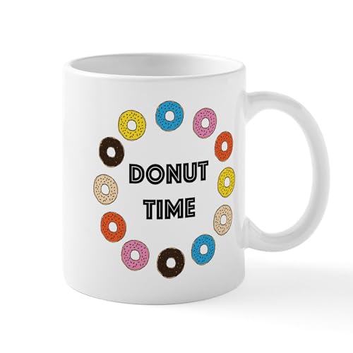 White - Donut Time Mugs