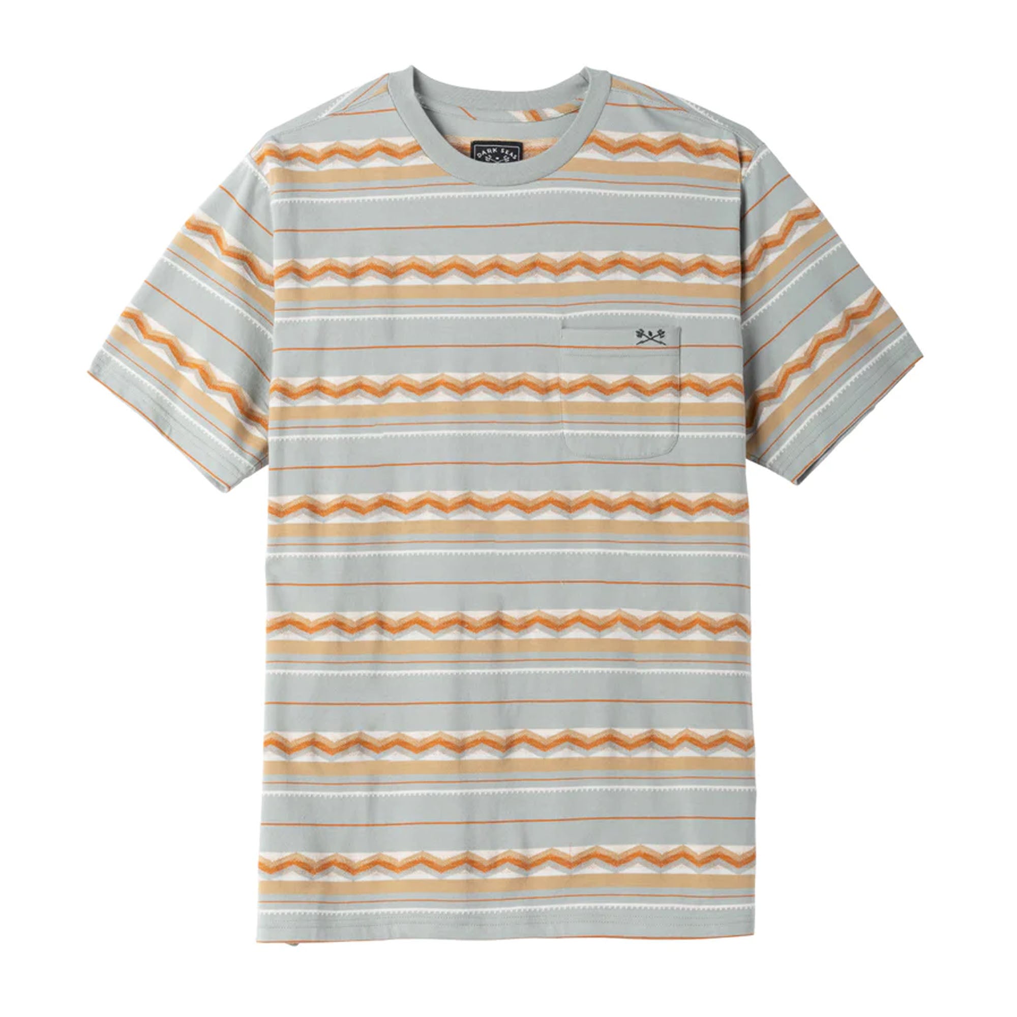 Dark Seas Rosswood Knit Men's Short Sleeve T-Shirt - Soft Cotton Crewneck Tee for Casual Wear, Street Style & Everyday Comfort
